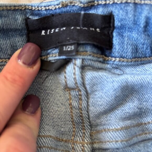 Risen Jeans frayed hem jeans size 25 - Picture 10 of 10